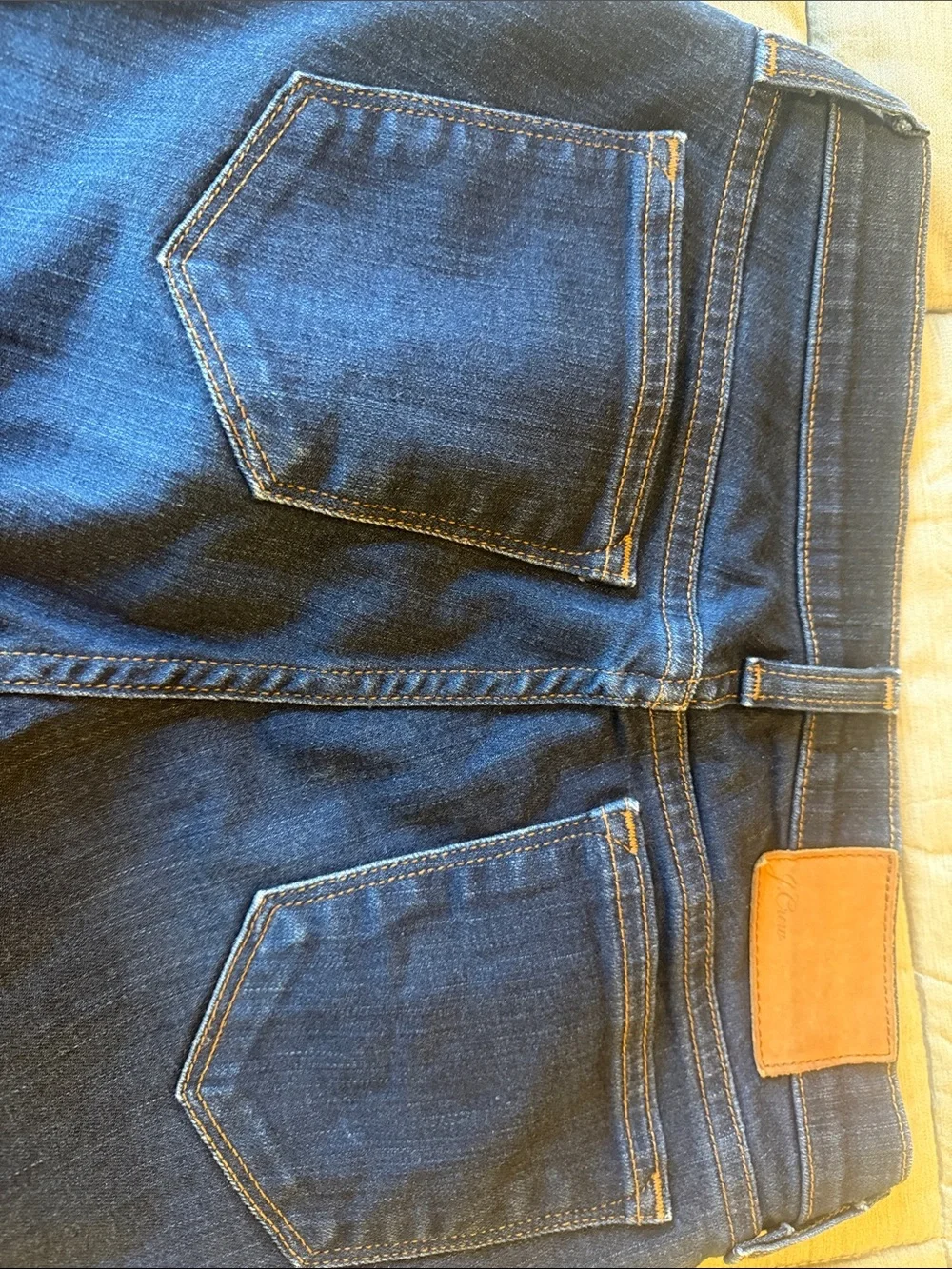 J. Crew Toothpick Slim Jeans in Dark Blue Denim